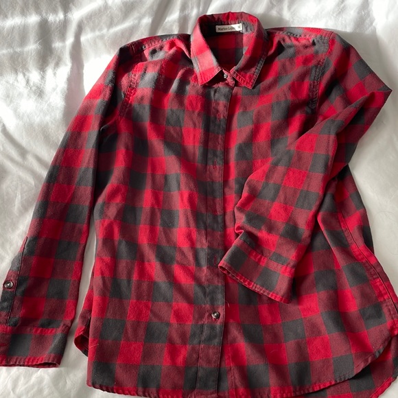 Marine Layer buffalo check button down. - Picture 1 of 3